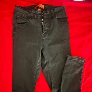 Women wax jeans